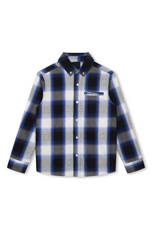 camicia in cotone nero GIVENCHY KIDS | H30318M48